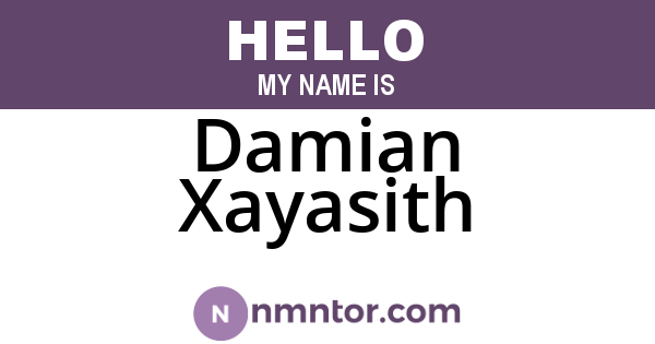 Damian Xayasith