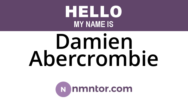Damien Abercrombie