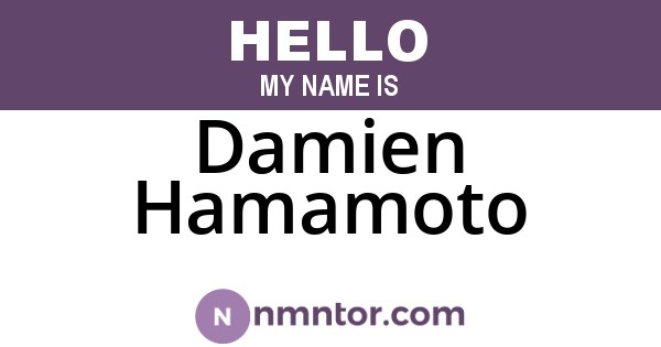 Damien Hamamoto