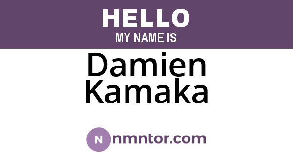 Damien Kamaka