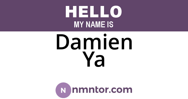 Damien Ya