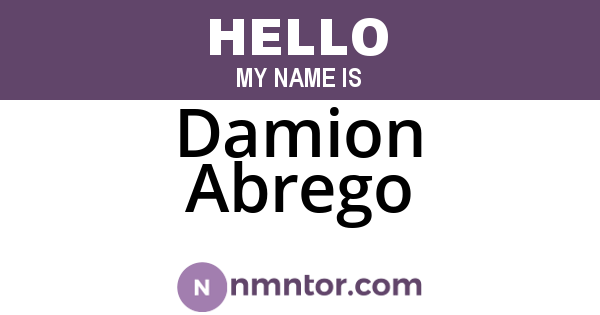 Damion Abrego
