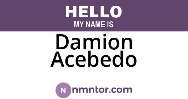 Damion Acebedo