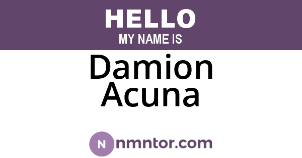 Damion Acuna