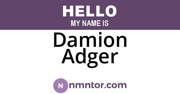 Damion Adger