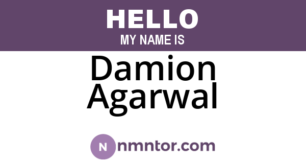 Damion Agarwal
