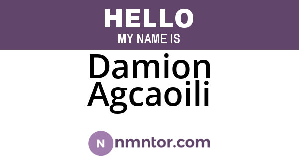 Damion Agcaoili