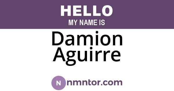 Damion Aguirre