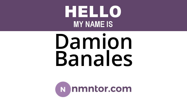 Damion Banales