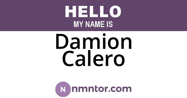 Damion Calero