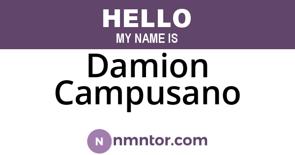 Damion Campusano