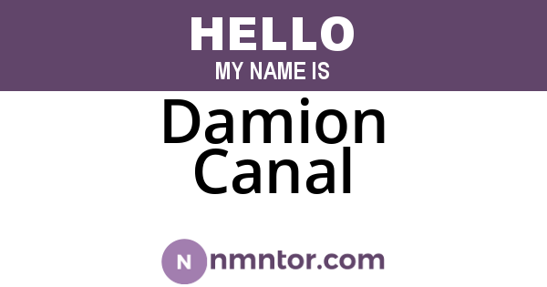 Damion Canal