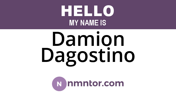 Damion Dagostino
