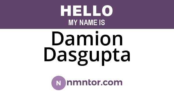 Damion Dasgupta