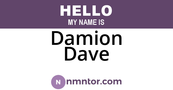 Damion Dave