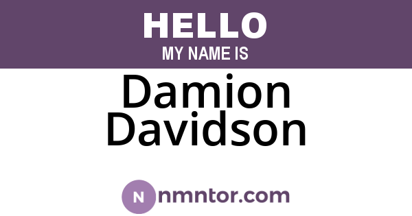 Damion Davidson