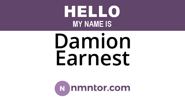 Damion Earnest
