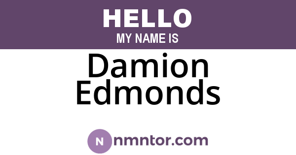 Damion Edmonds