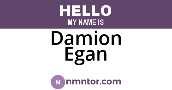 Damion Egan