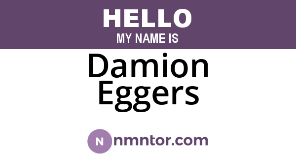 Damion Eggers