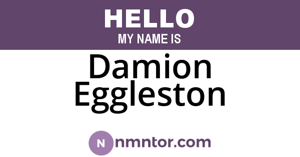 Damion Eggleston