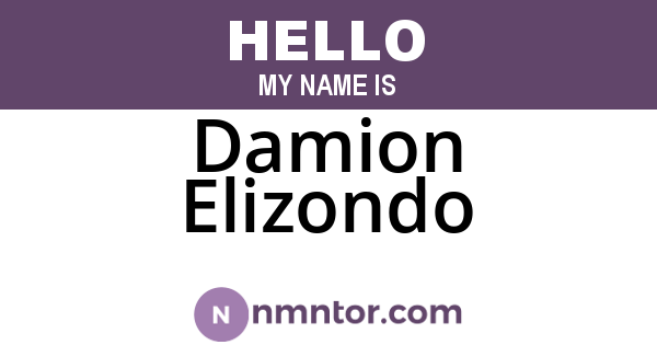 Damion Elizondo