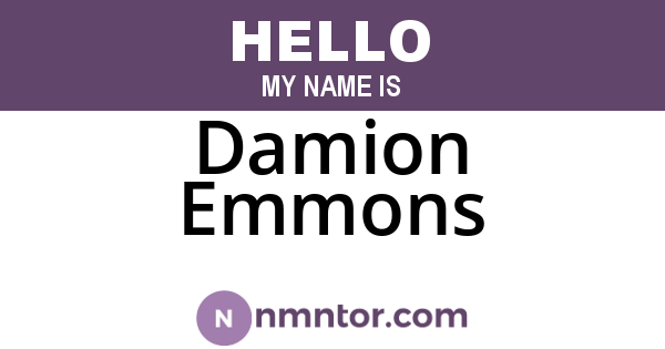 Damion Emmons