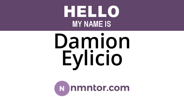 Damion Eylicio