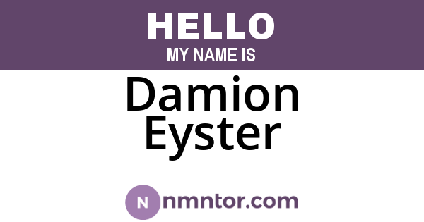 Damion Eyster