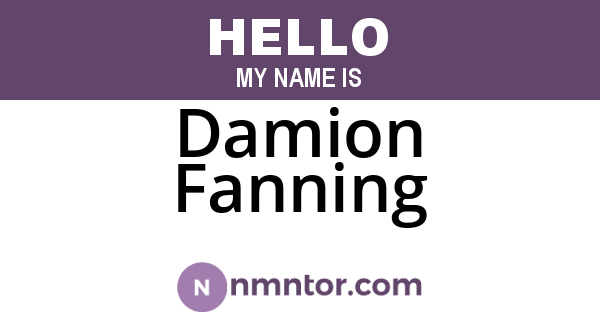 Damion Fanning