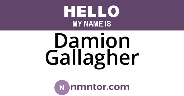 Damion Gallagher