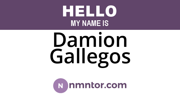 Damion Gallegos