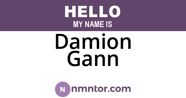 Damion Gann
