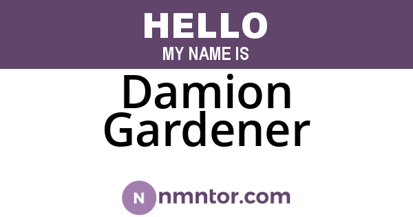 Damion Gardener