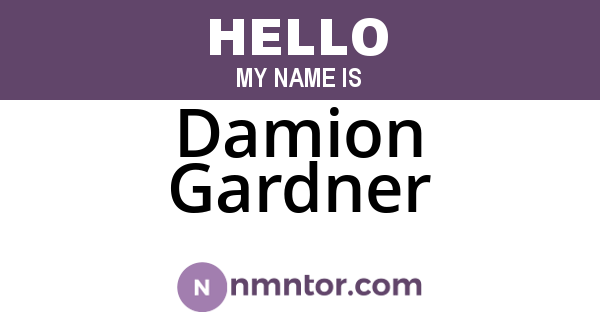 Damion Gardner