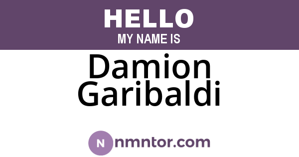 Damion Garibaldi