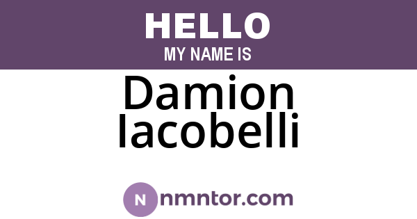 Damion Iacobelli