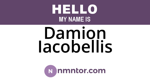 Damion Iacobellis