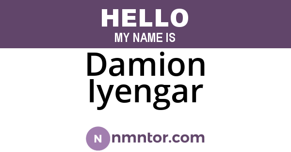 Damion Iyengar