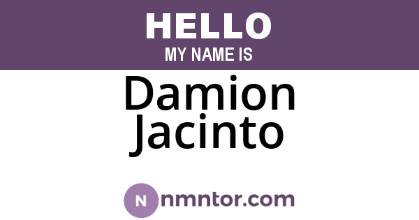 Damion Jacinto