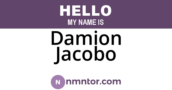 Damion Jacobo
