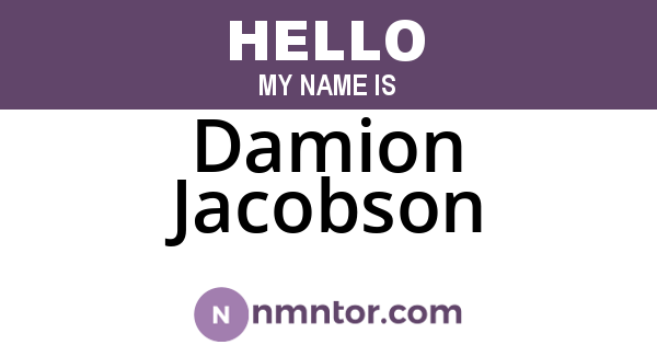 Damion Jacobson