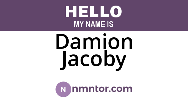Damion Jacoby