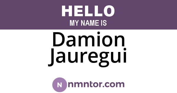 Damion Jauregui
