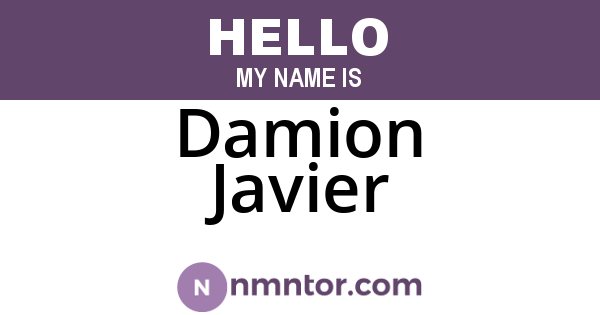 Damion Javier