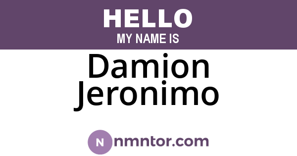 Damion Jeronimo