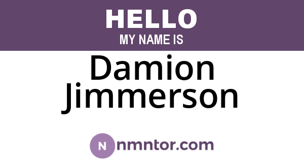 Damion Jimmerson
