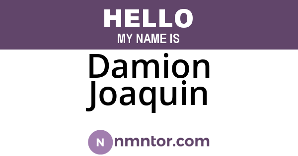 Damion Joaquin