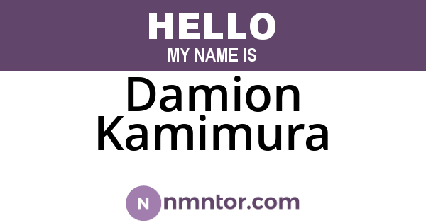 Damion Kamimura