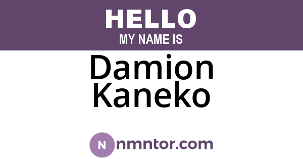 Damion Kaneko